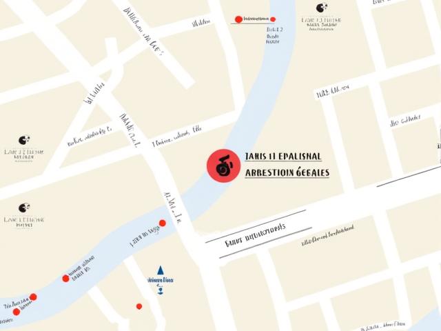 Carte interactive montrant l'emplacement exact d'Aria Créative au 34 Rue de Rivoli, Paris, près de l'Hôtel de Ville.